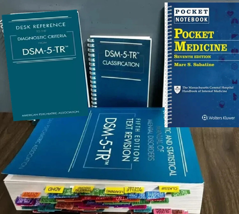 DSM 5 TR + Index tab, Desk Reference ( pb ) , Classification & POCKET medicine 7
