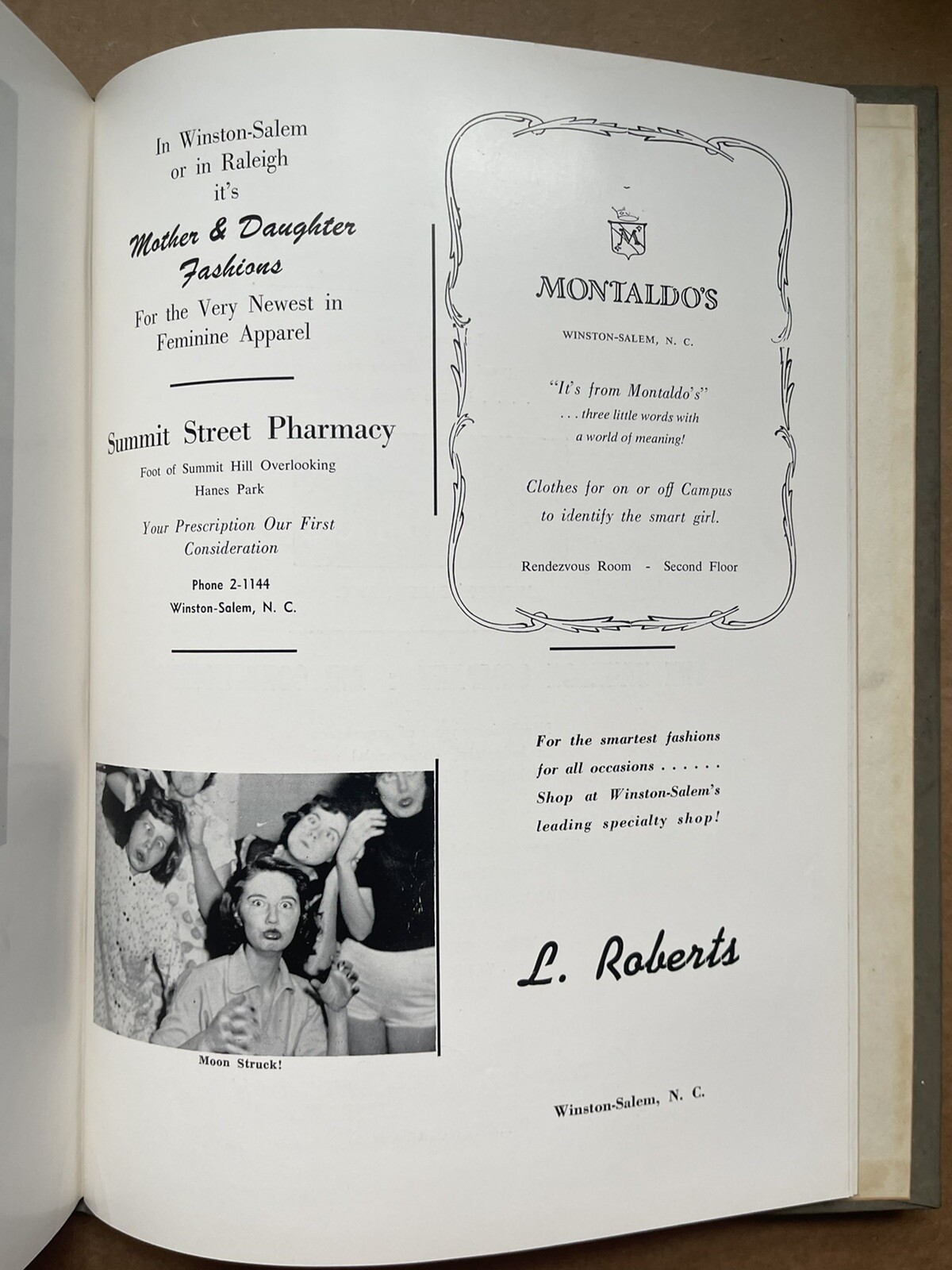1956 WAKE FOREST UNIVERSITY YEARBOOK, THE HOWLER, WINSTON-SALEM, NC