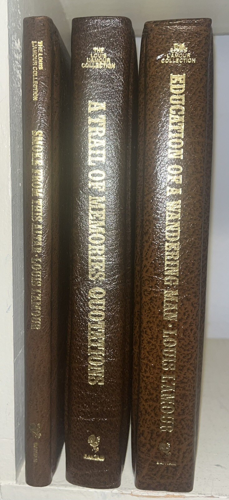 L’Amour Collection Complete Set 130 Books GENUINE LEATHER Ed. Not Leatherette