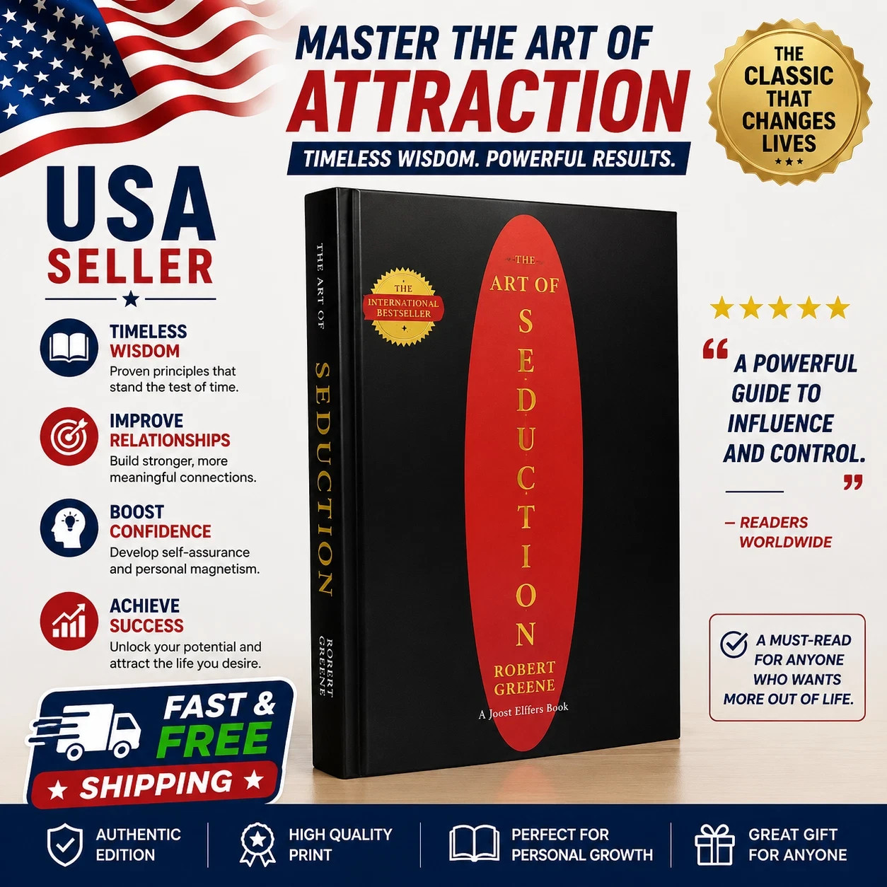 The Art of Seduction by Robert Greene | Dating & Power Guide Book