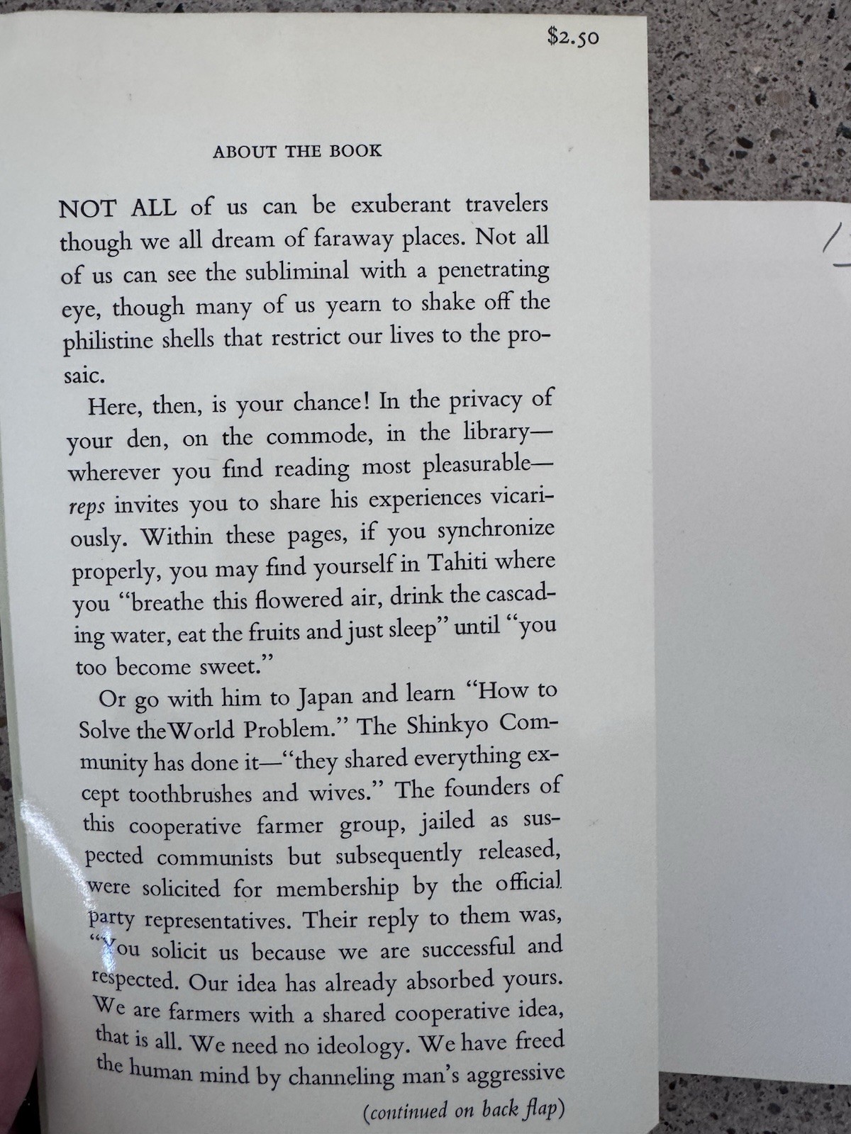 Square Sun Square Moon by Paul Reps (1970, 4th printing) Sweet-Sour Essays