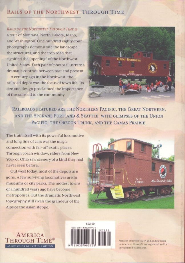 Rails of the Northwest Through Time, Peterka, trade paper, new, trains