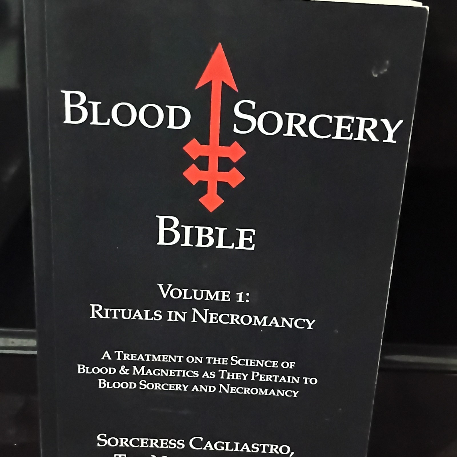 Blood Sorcery Bible Vol 1 by Sorceress Cagliastro Paperback Occult Rituals