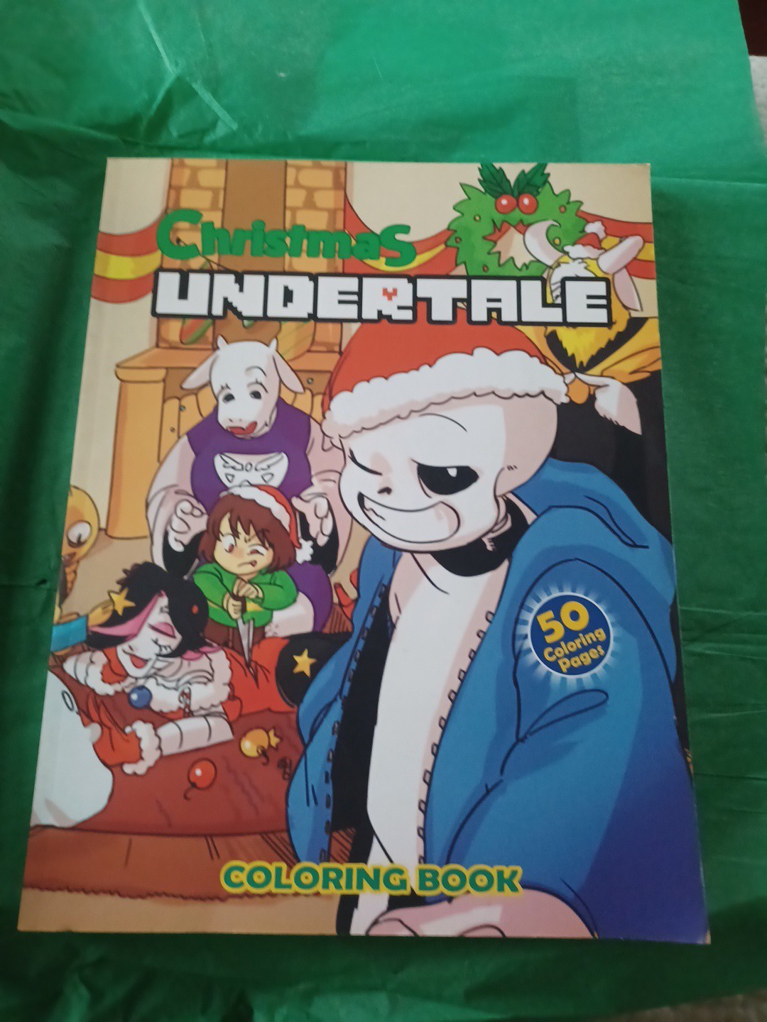 Christmas Undertale Coloring Book Unused Out Of Print 50 Pages /Art Video Games