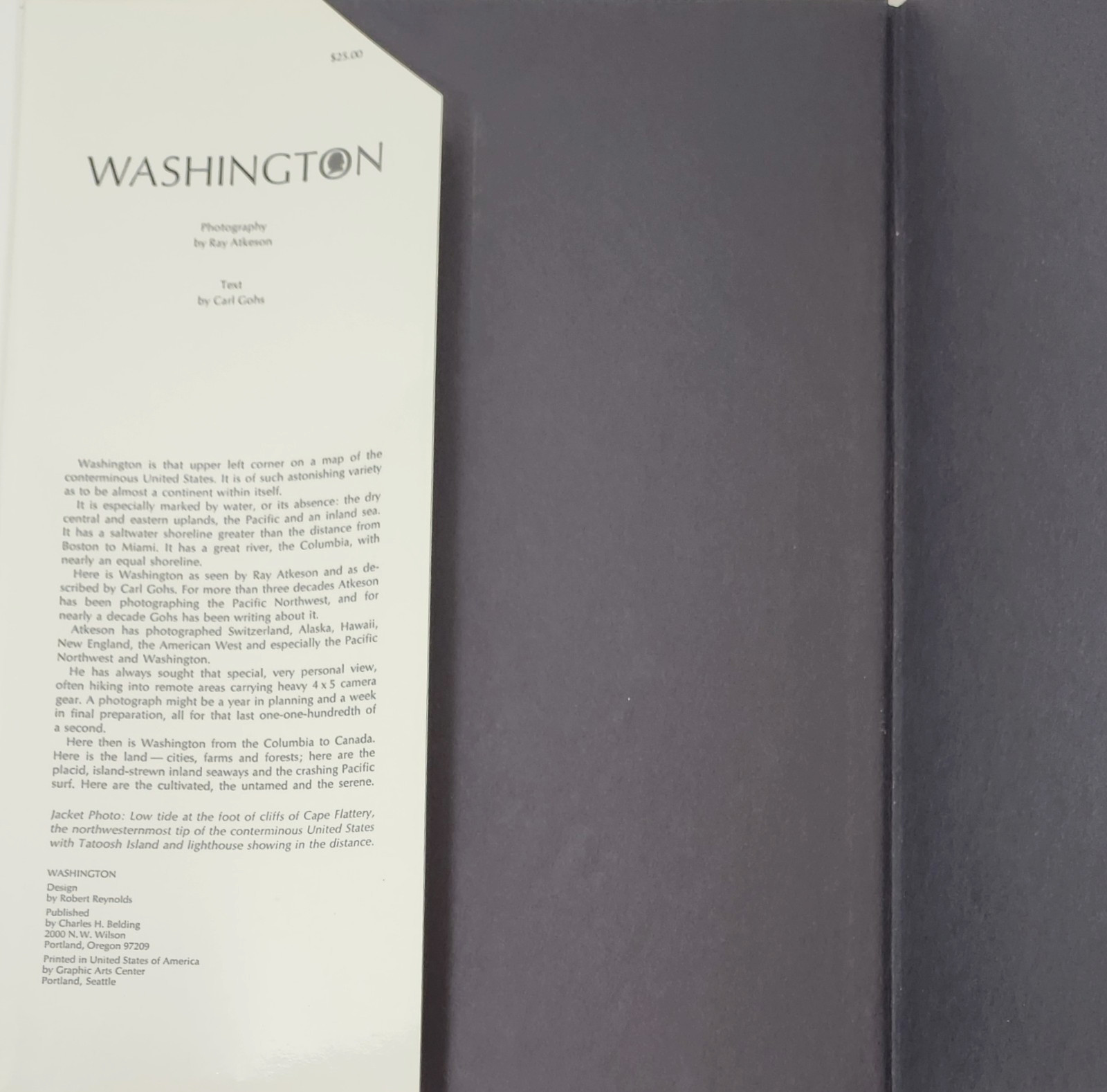 Two Vols: Washington & Washington II–VTG Photography & History by Ray Atkeson