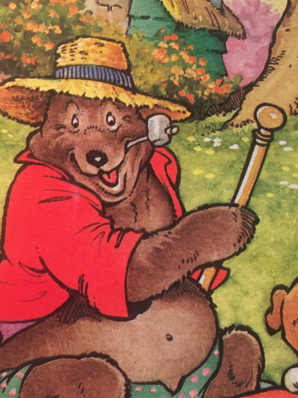 Children’s Characters Fun Fold Out Cardboard Book Colorful Holland 1984 Vintage