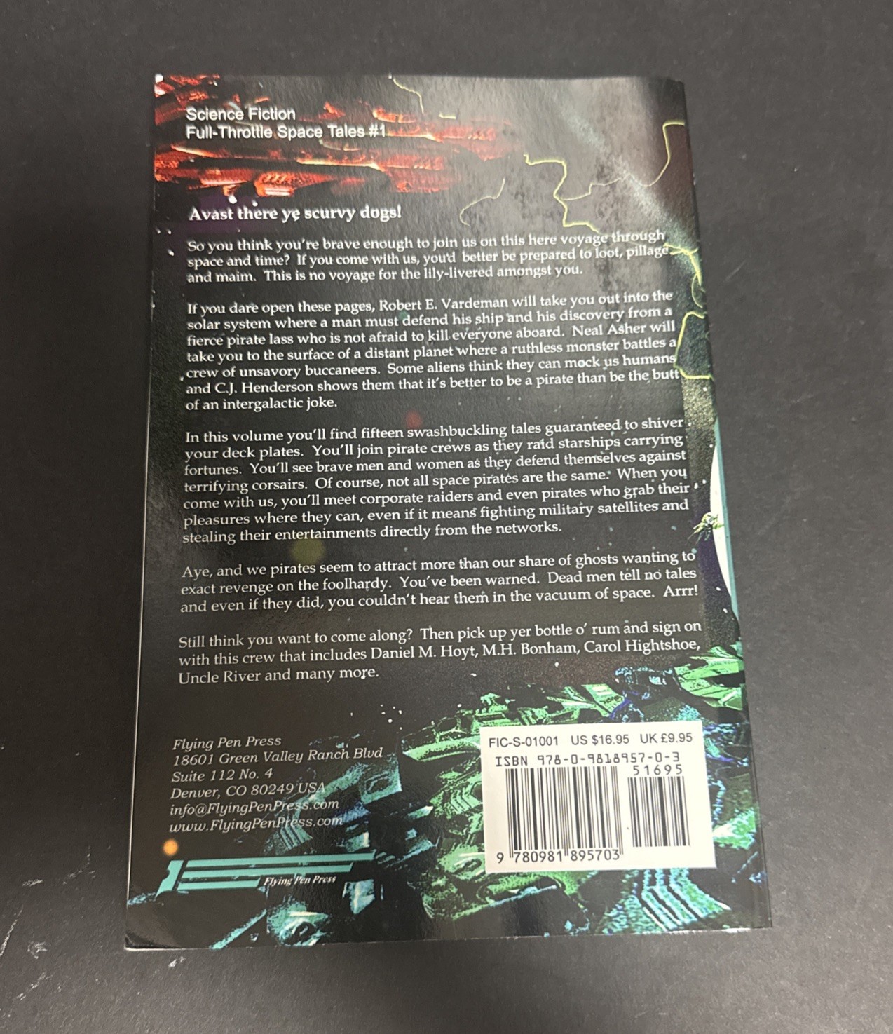 Space Pirates Full-Throttle Space Tales #1 David Lee Summers Science Fiction