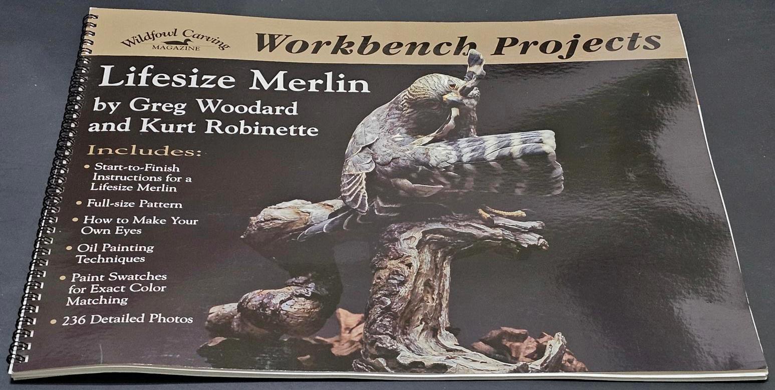 Wildfowl Carving Magazine Workbench Projects Lifesize Merlin How-To Book