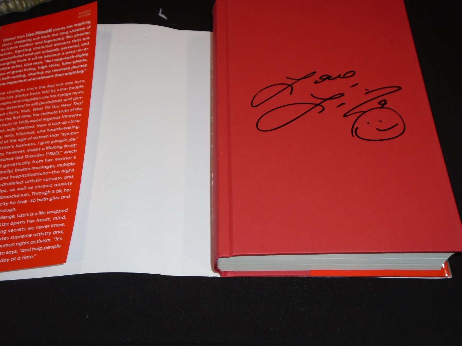 Signed Liza Minnelli EGOT Kids, Wait Till You Hear This! US1ST Memoir