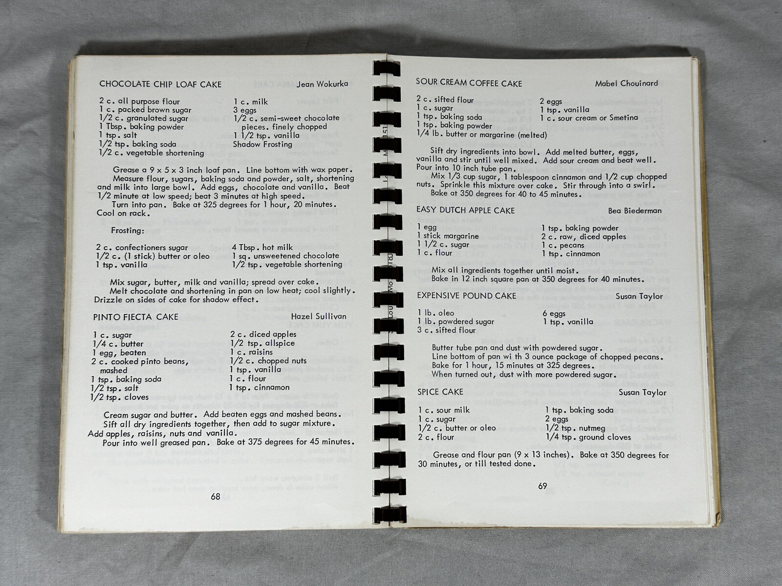 1981 Order of Eastern Star Chapter #397 Spiral Recipe Book Pomegranate Cookery