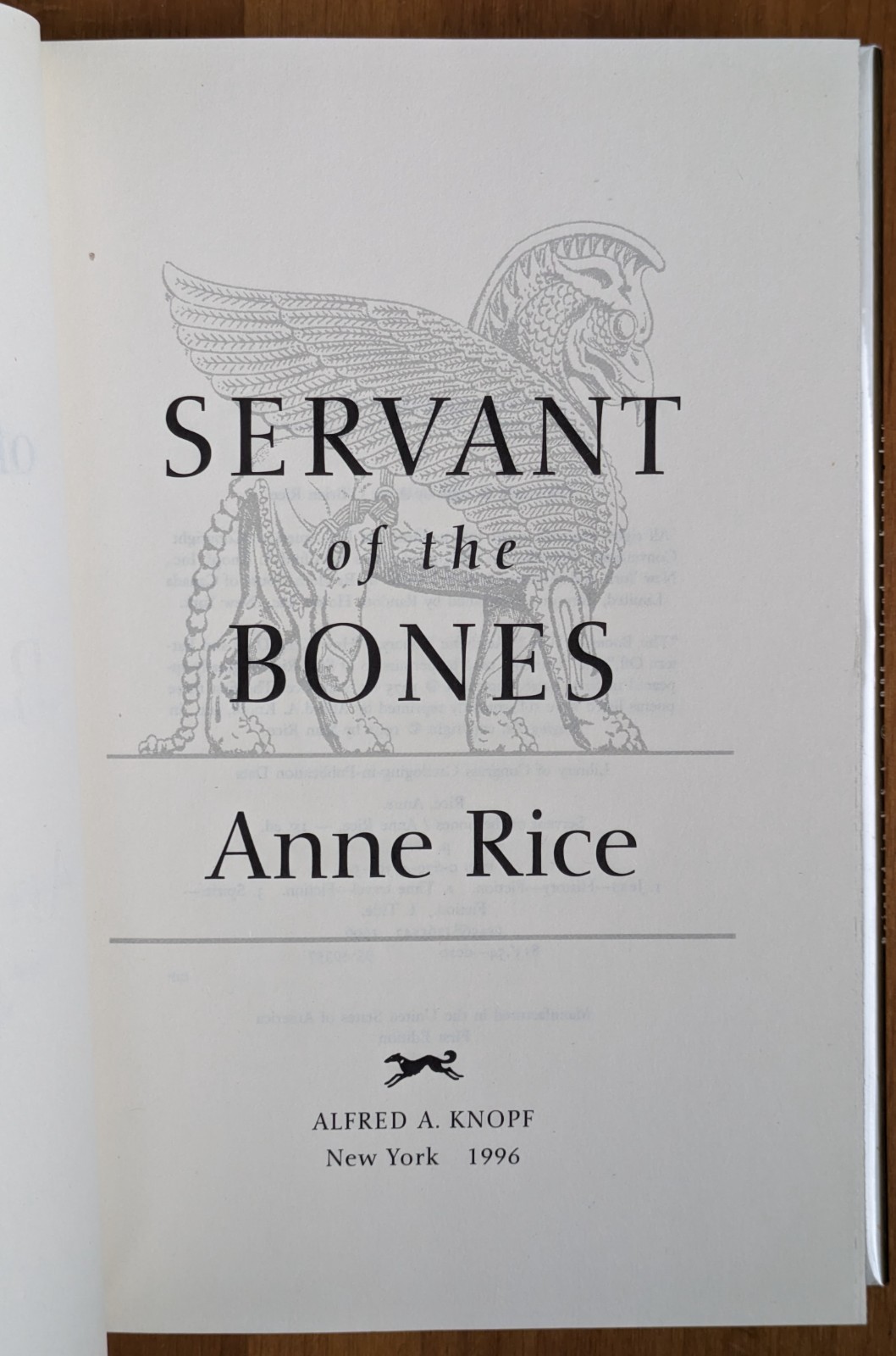 SIGNED: Memnoch the Devil: The Vampire Chronicles by Anne Rice 1995 Unread