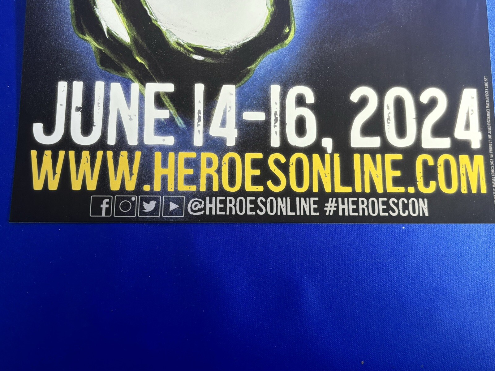 2024 Heroes Convention Joe Jusko Dr. Strange 17” by 8.75” Poster Charlotte NC
