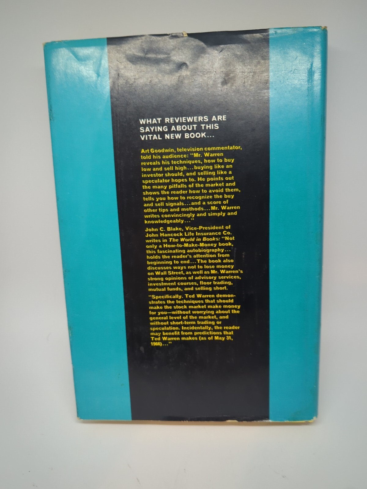 How To Make The Stock Market Make Money For Your Ted Warren HCDJ 1st Ed 1966