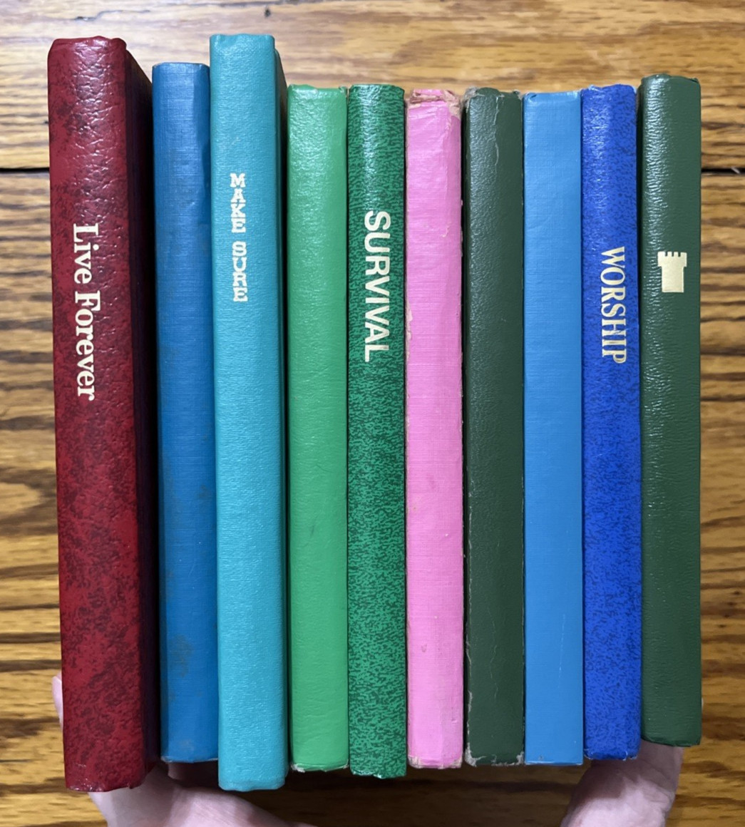 10 Small Watchtower Books, Live Forever, Worship, Survival New Earth, Ministry