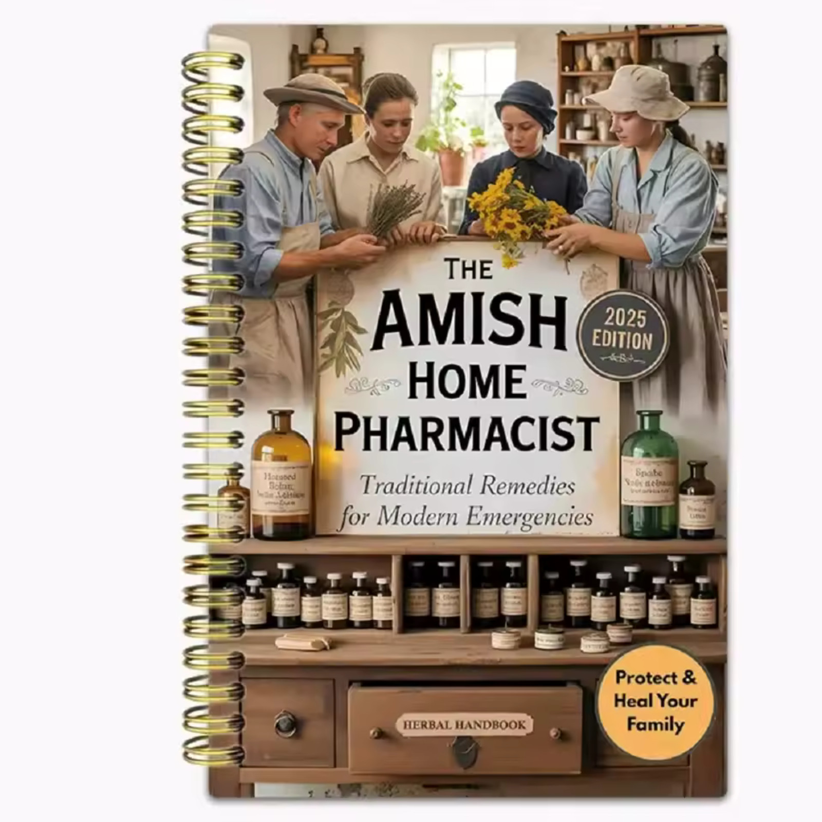 The Complete Amish Apothecary Book Herbal Remedies & Home Healing Free Shipping