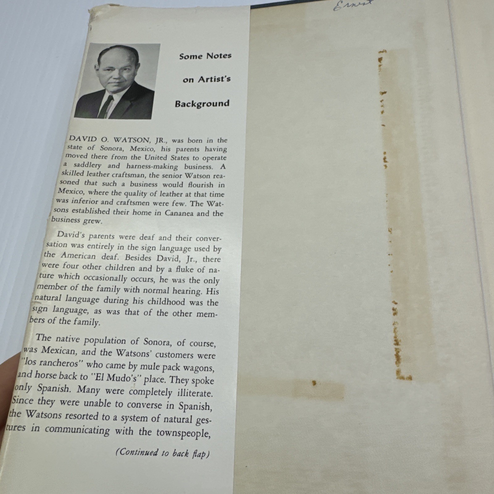 Talk with Your Hands David O. Watson 1964 HC Vintage Sign Language Guide