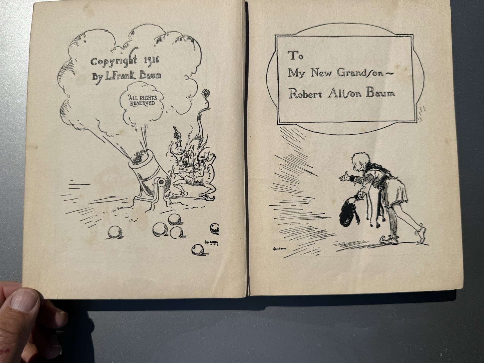 L Frank Baum Rinkitink In Oz Reilly And Lee 1914 Hardcover Book
