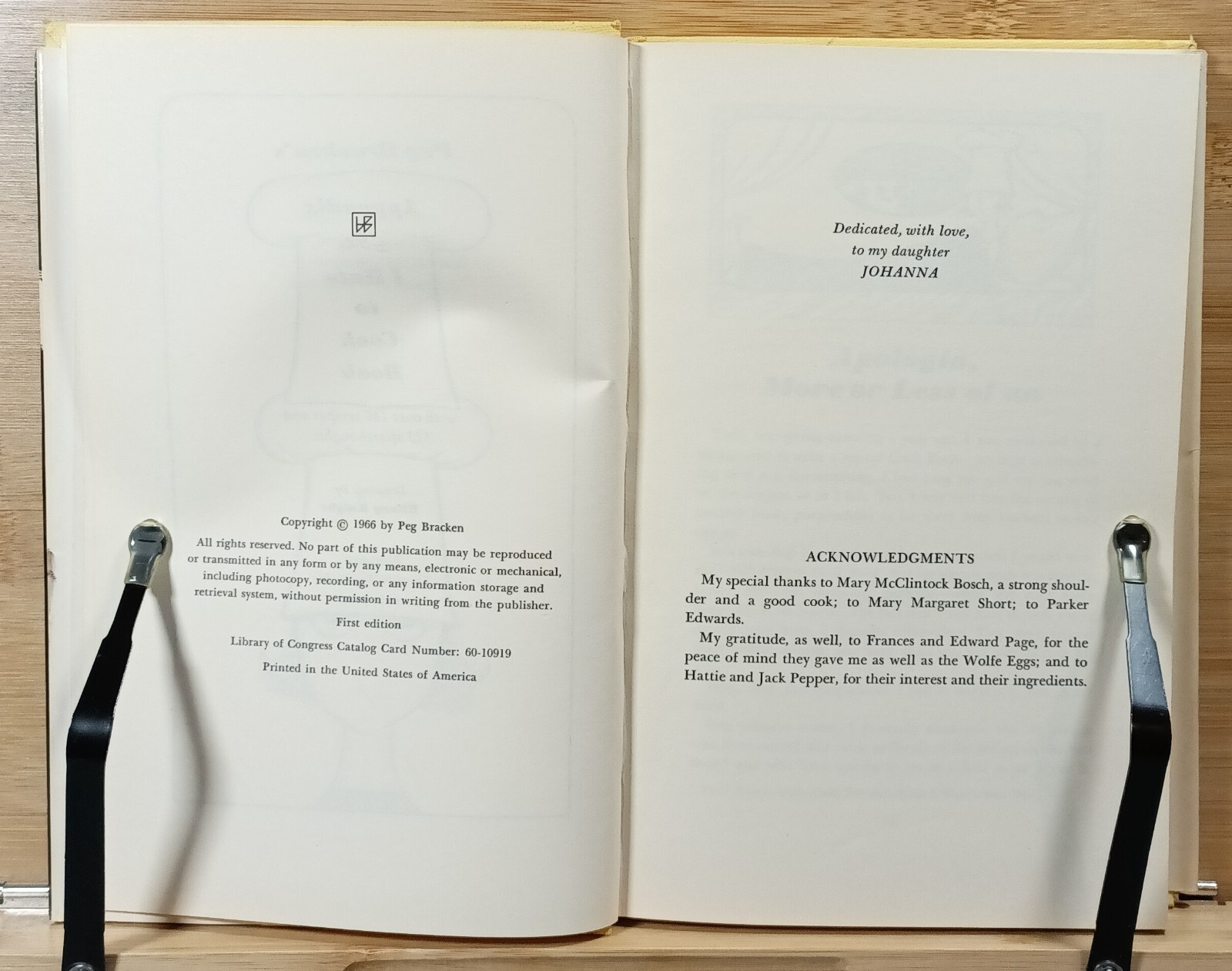 Appendix to the I Hate to Cook Book with over 140 Recipes and 323 Afterthoughts