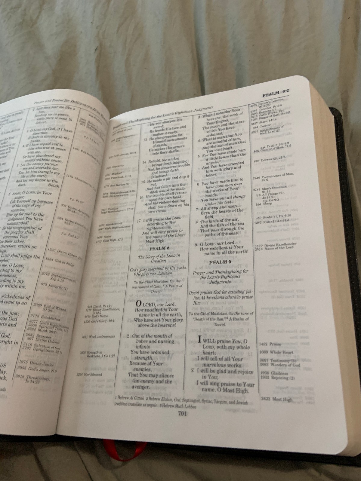 Thompson Chain Reference Bible – NKJV- Zondervan- Black Bonded Leather -1997