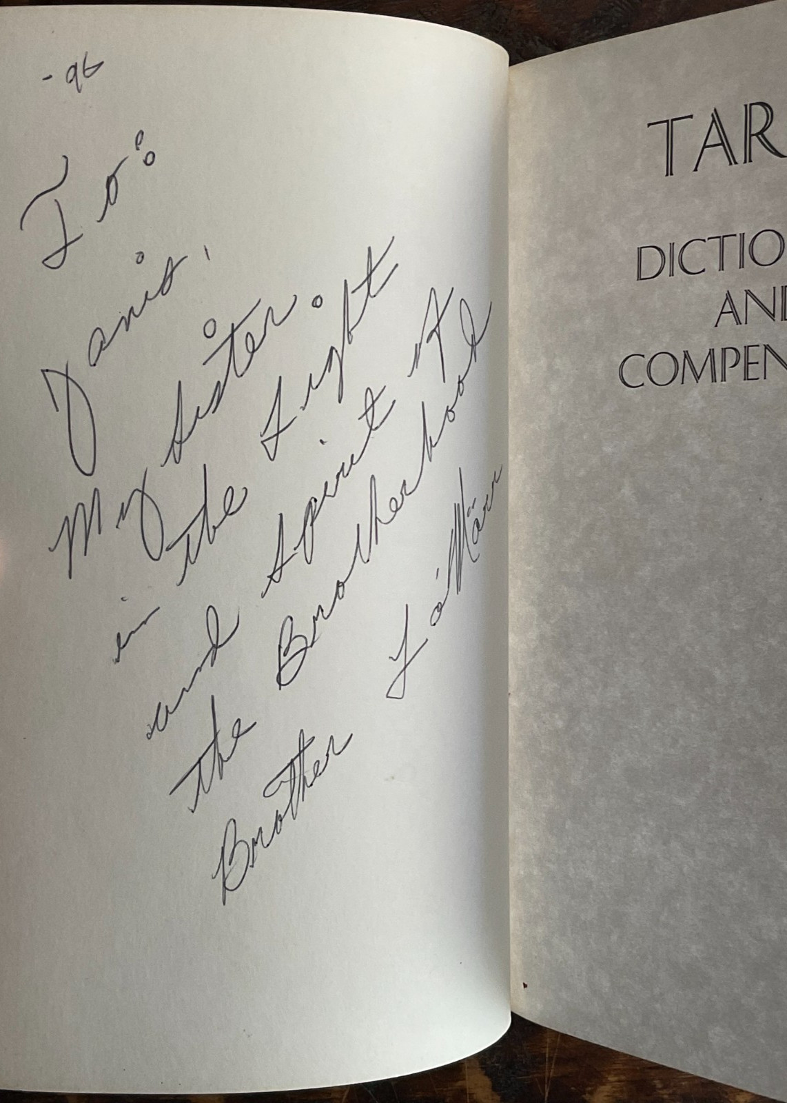 1995 Tarot Dictionary and Compendium by Jana Riley-Paperback-Succinct Definition