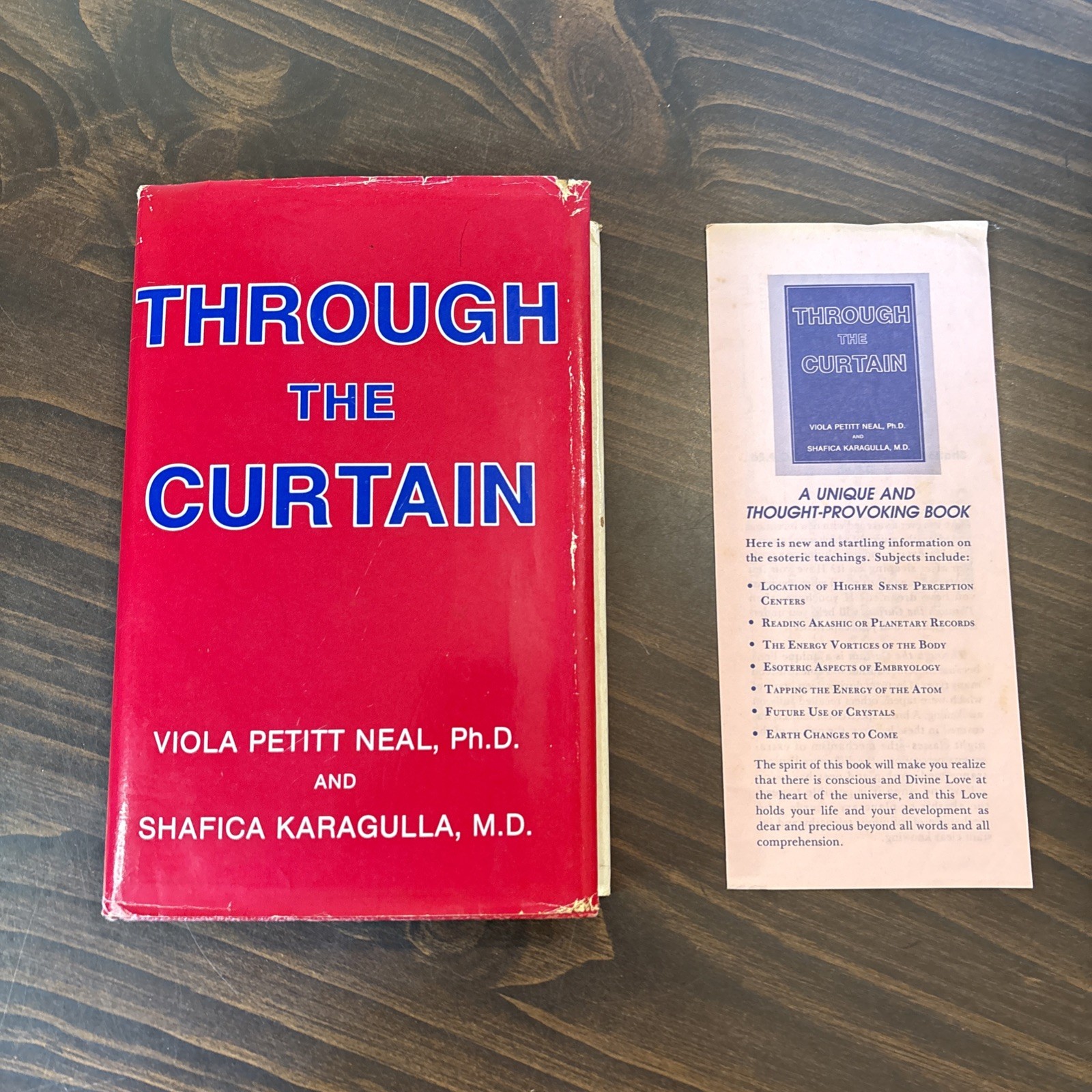 Through the Curtain Neal Karagulla 1983 Metaphysical Esoteric SIGNED