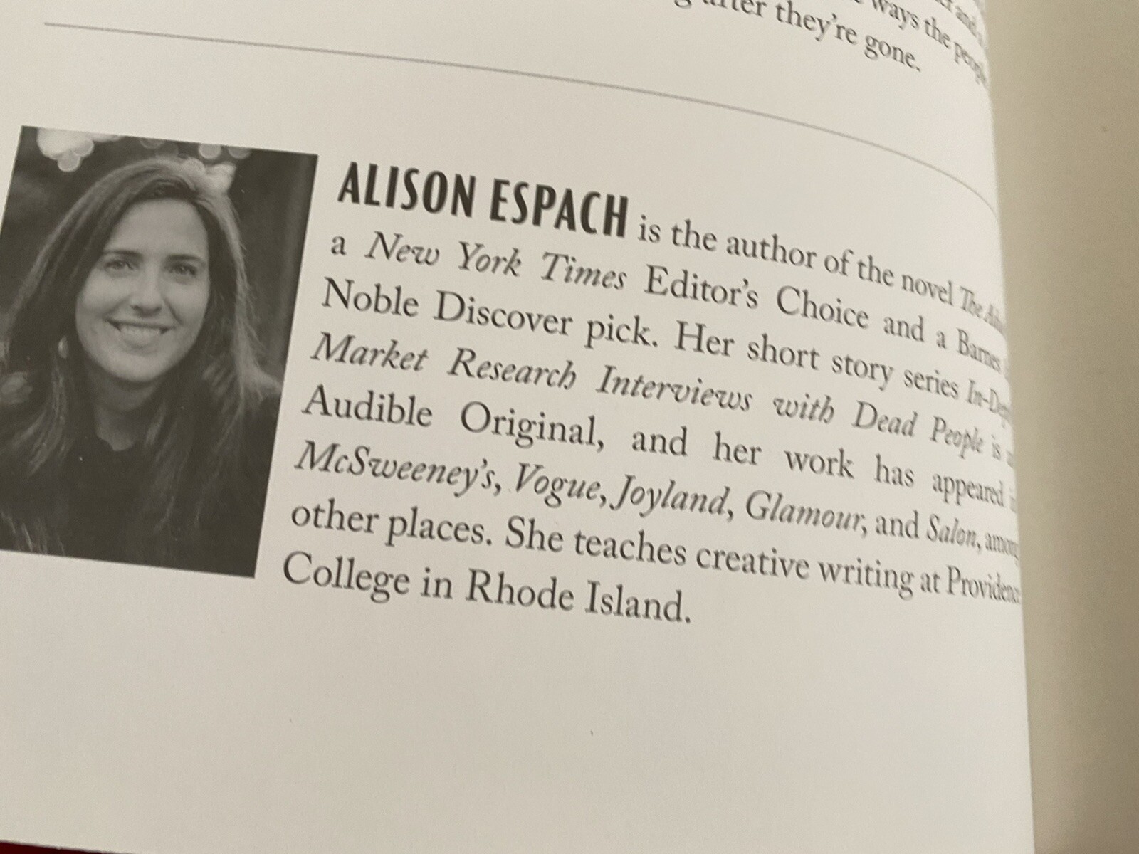2022 – Notes on Your Sudden Disappearance : A Novel by Alison Espach – Hardcover