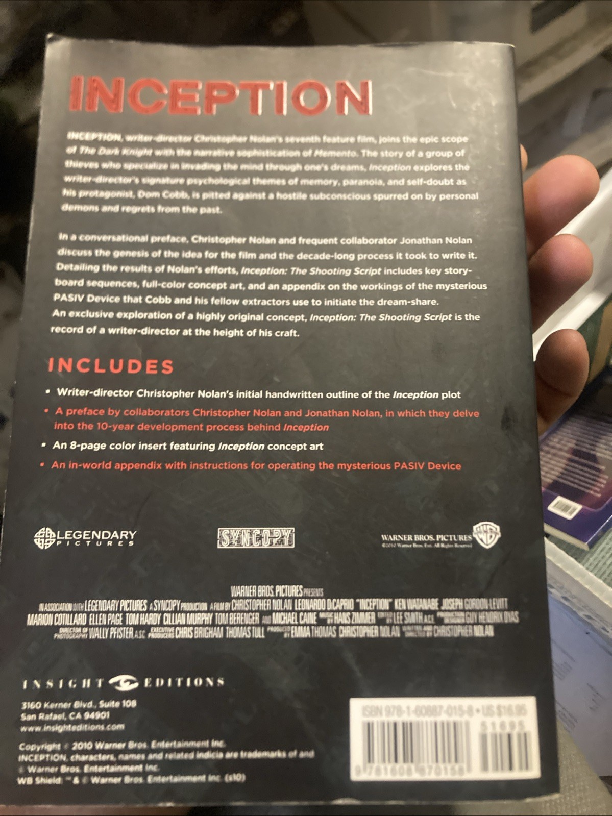 Inception: The Shooting Script