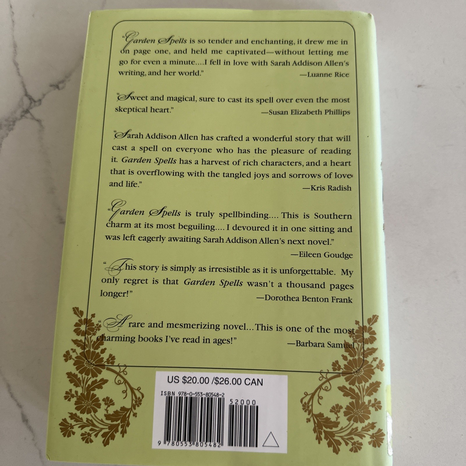 Garden Spells by Sarah Addison Allen (2007, Hardcover)