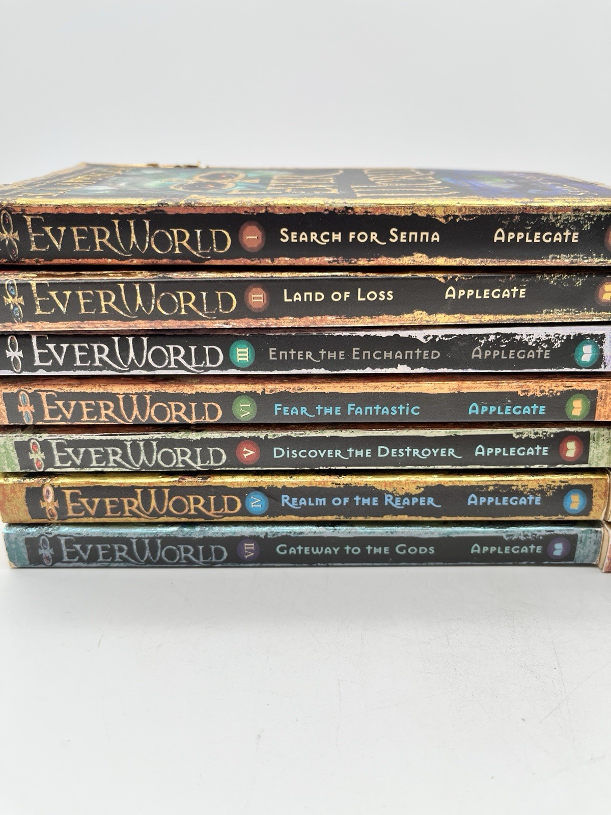 K.A. Applegate Everworld Book Lot 1-7 & 9-11 PB Set 10 Fantasy YA Novels