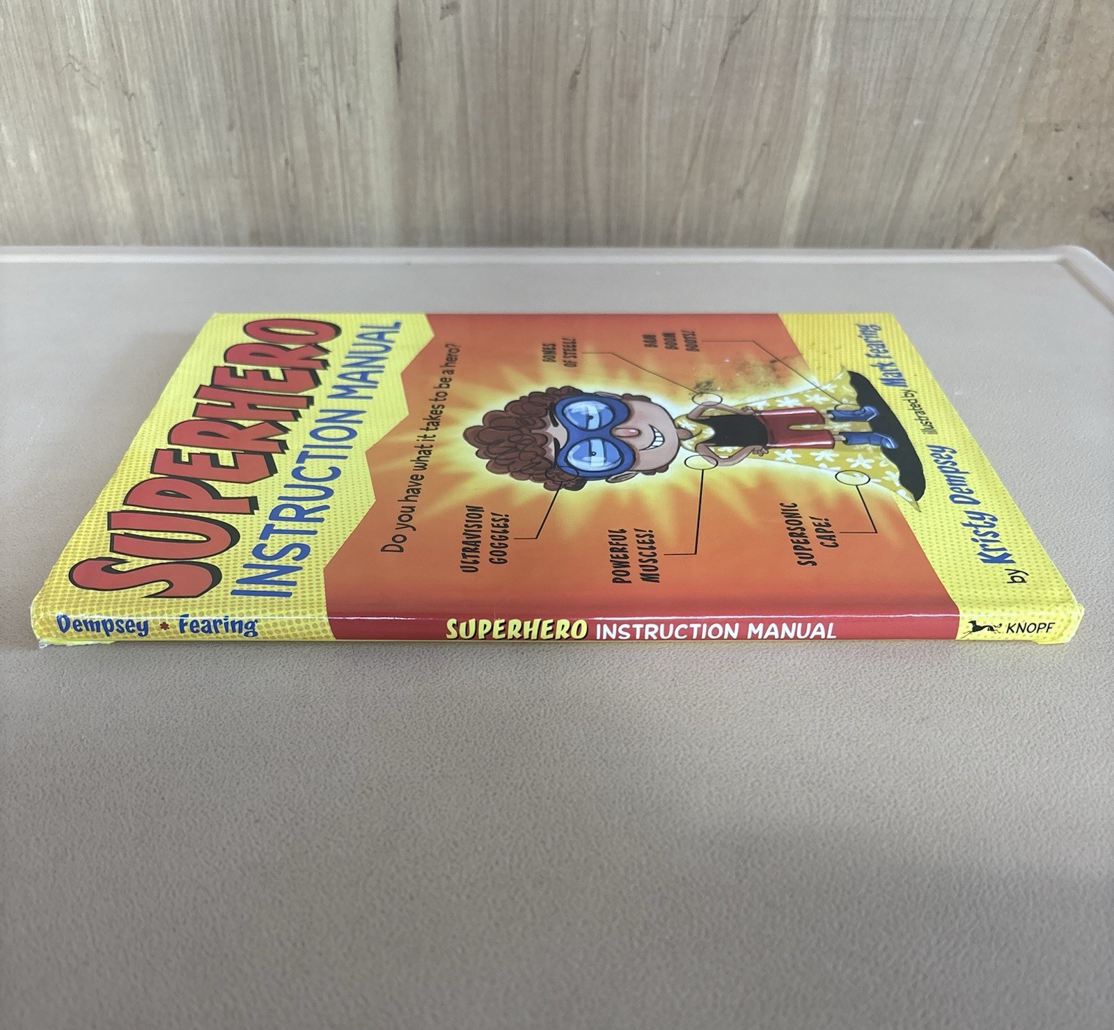 Superhero Instruction Manual HC Kristy Dempsey Kids Book Binding Issue