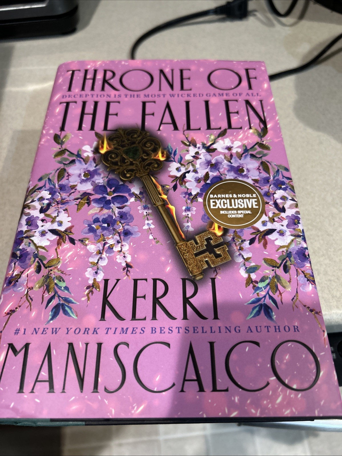 Throne of the Fallen by Kerri Maniscalco Barnes and Noble Edition HC/DJ/AS NEW