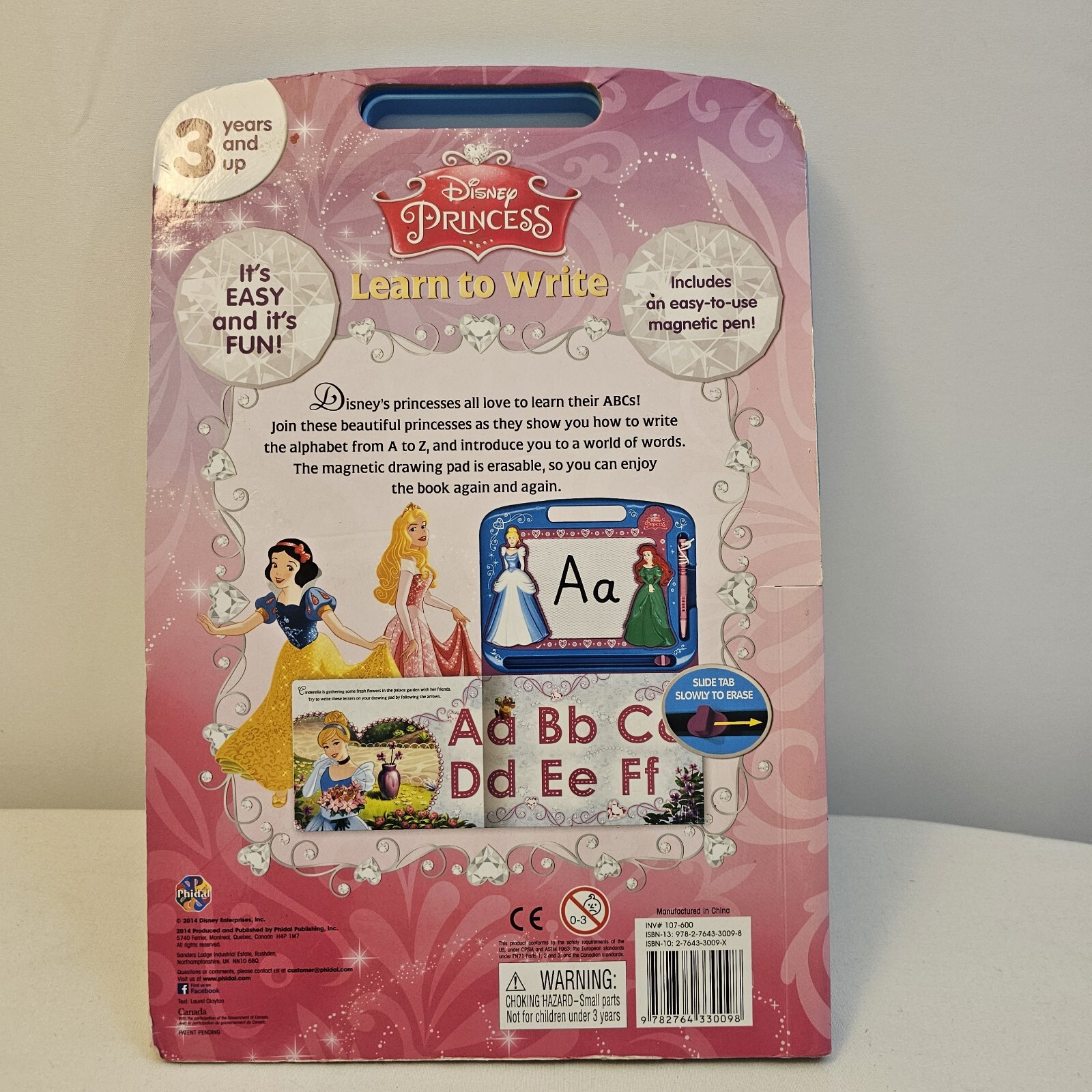 Disney Princess Learn To Write Book 3 Years and Up