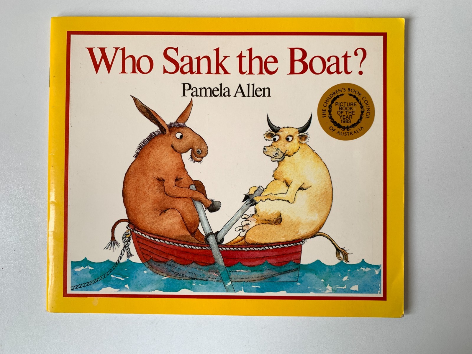 Who Sank the Boat by Pamela Allen (PB 1987) Vintage Children’s Picturebook