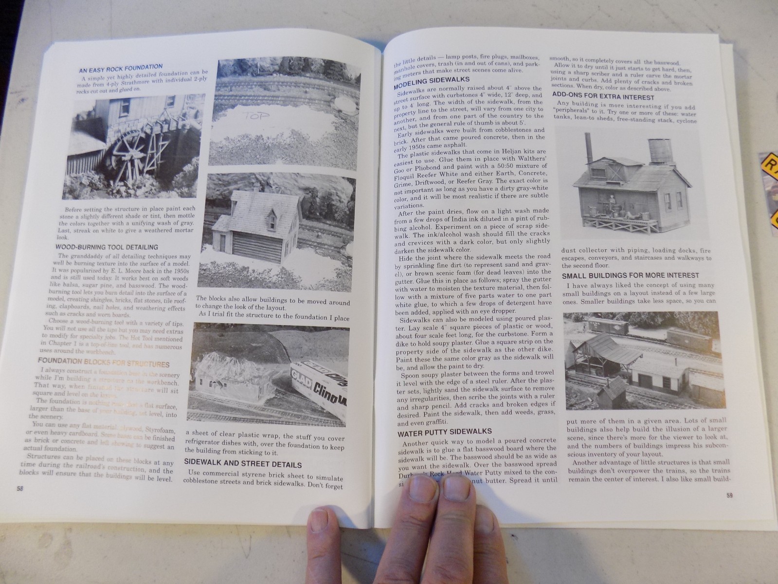 Model Railroader 222 Tips for Building Model RR Structures 1992 64 pgs (060635)