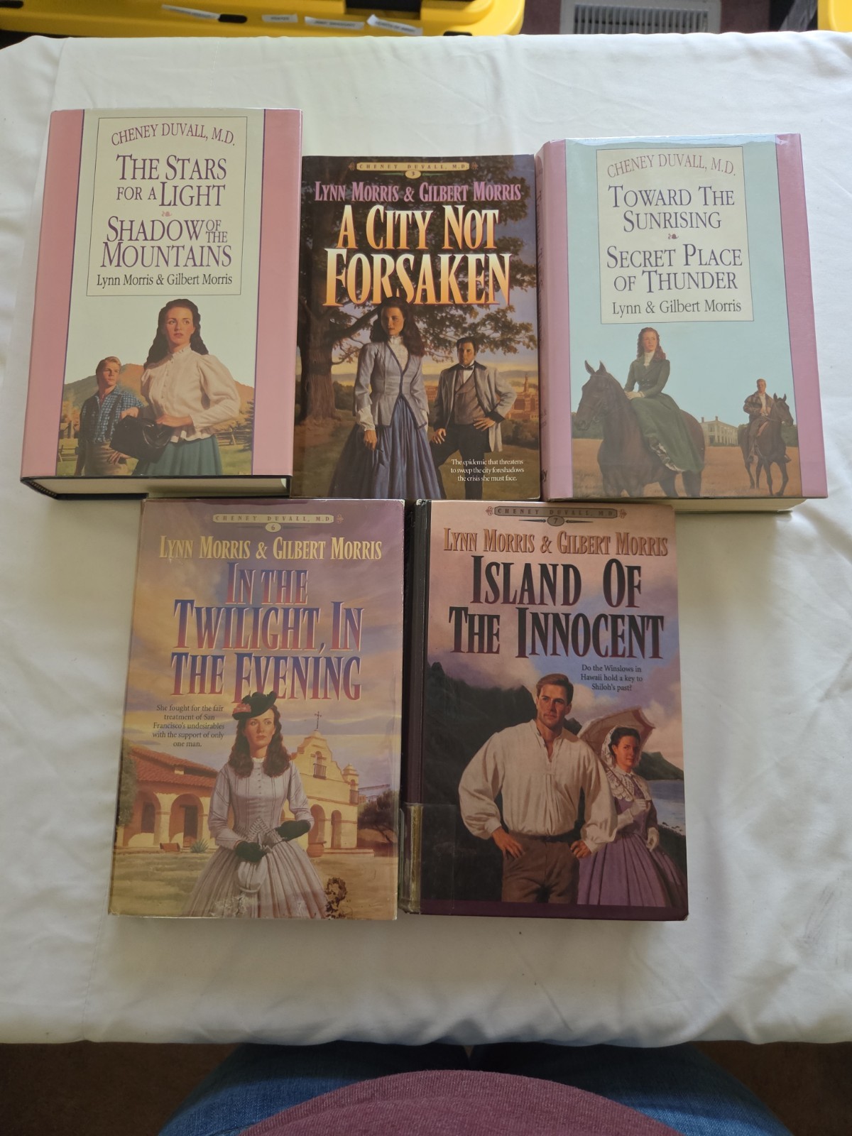 Lynn and Gilbert Morris Cheney Duvall, MD Series Books 1-7 HB/DJ & Pb