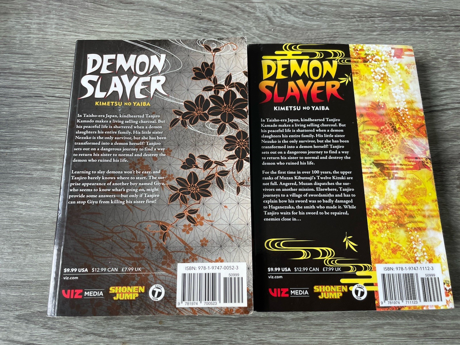 🔥 Demon Slayer • Kimetsu No Yaiba – Vol. 1 & 12 • Manga Anime