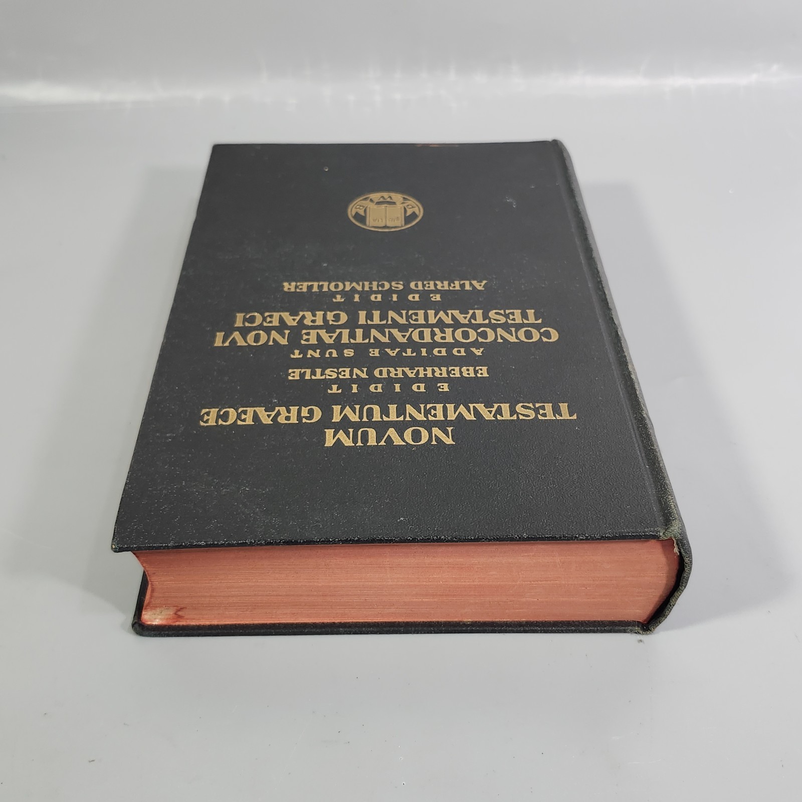 Novum Testamentum Graece New Testament Concordance in Greek 1953 Eberhard Nestle