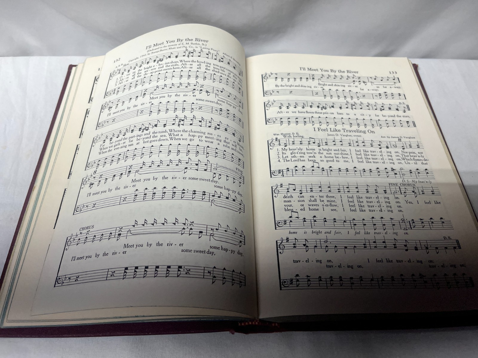 CHURCH HYMNAL SHAPED NOTES ONLY 1951 HARDBACK TENNESSEE MUSIC