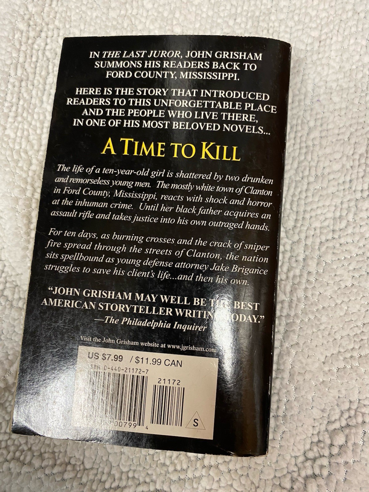 A Time To Kill, John Grisham