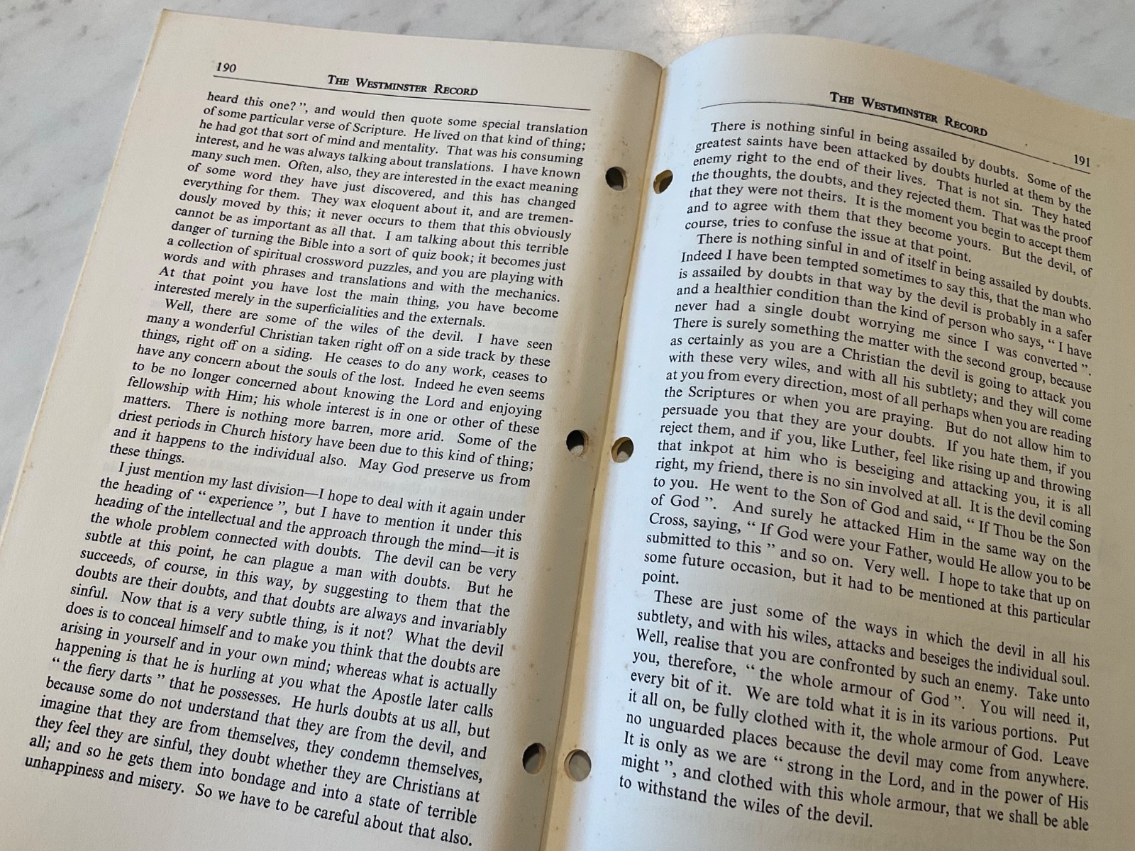 The Westminster Record Martyn Lloyd Jones December 1963 Knowledge Puffs Up