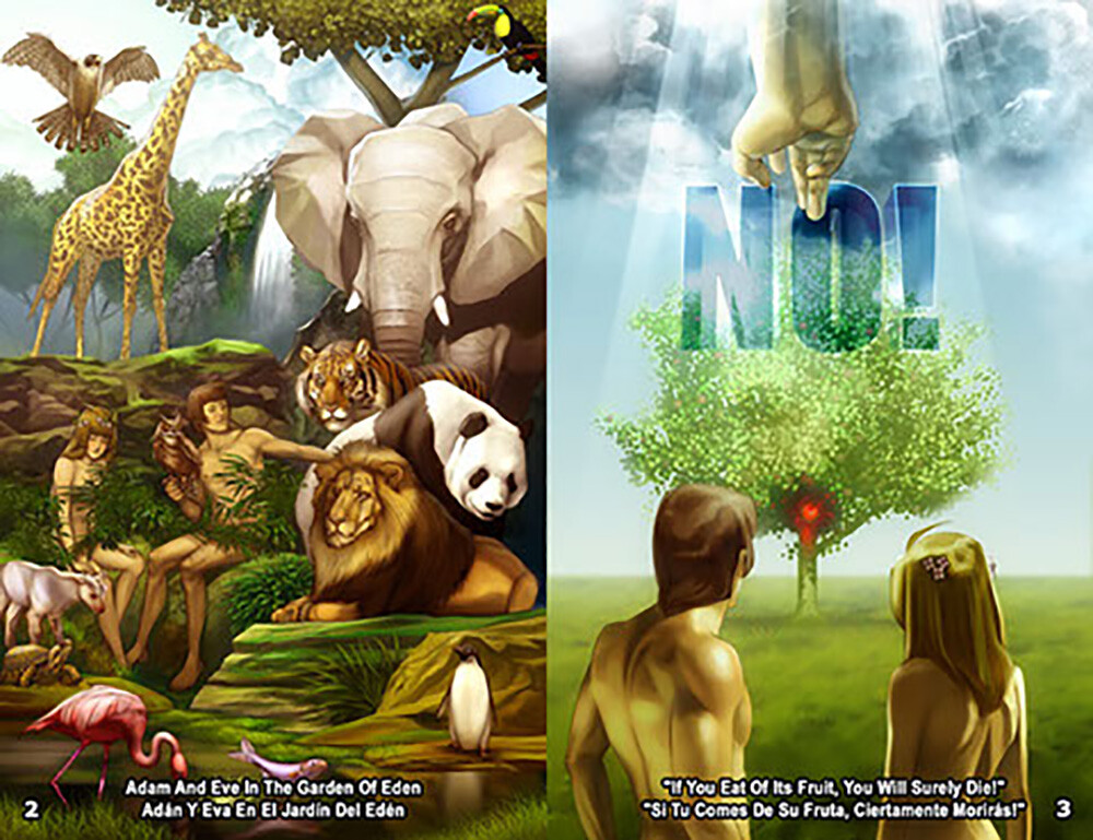 Kid’s Gospel Bible Tracts in English and Spanish, Pack of 40, 20 Pages Each.