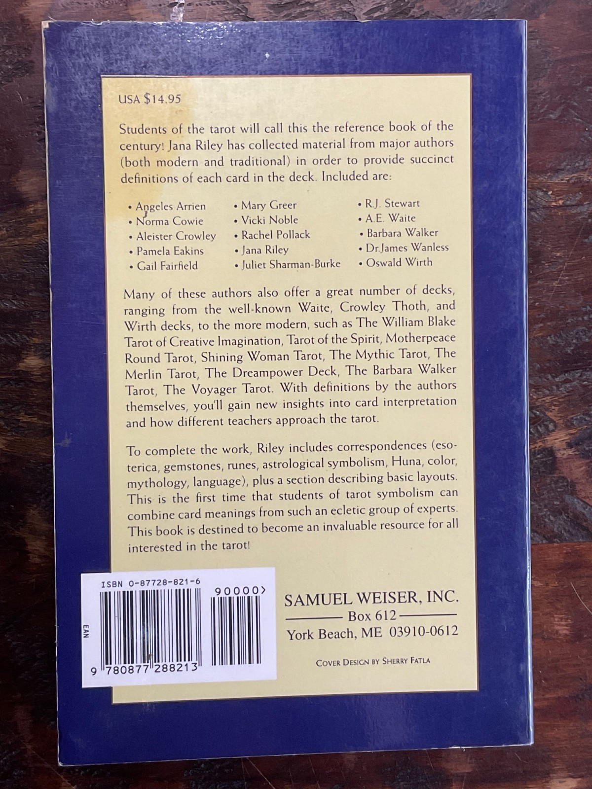 1995 Tarot Dictionary and Compendium by Jana Riley-Paperback-Succinct Definition