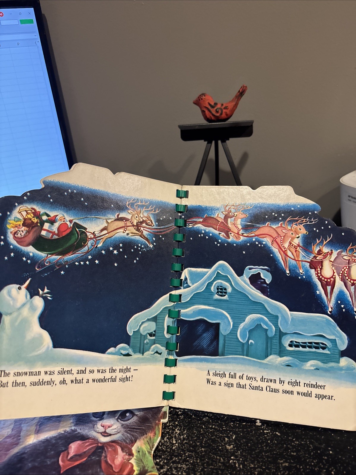 A Sturdi-contour Book Christmas Tree Book 1968 Wonder Books Cardboard Pages