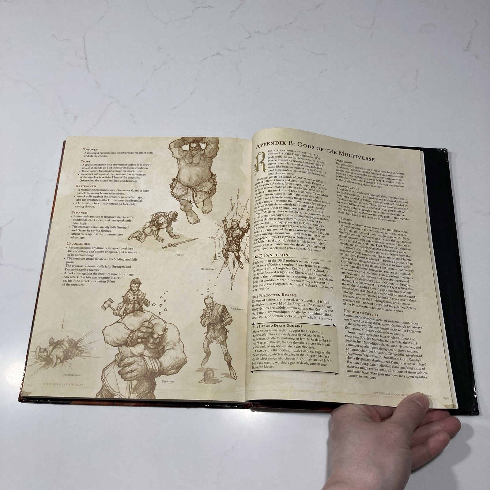 Dungeons and Dragons Player’s Handbook 5th Edition Hardcover D&D Fair/Acceptable