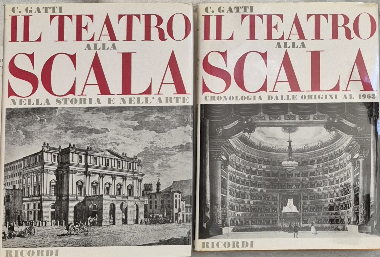 Il Teatro Alla Scala (Gatti · 1964 · 2 Vol Slipcased Set w/ DJs ) VG