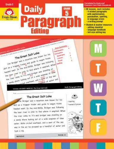 Daily Paragraph Editing, Grade 5 – Paperback By Evan Moor – GOOD