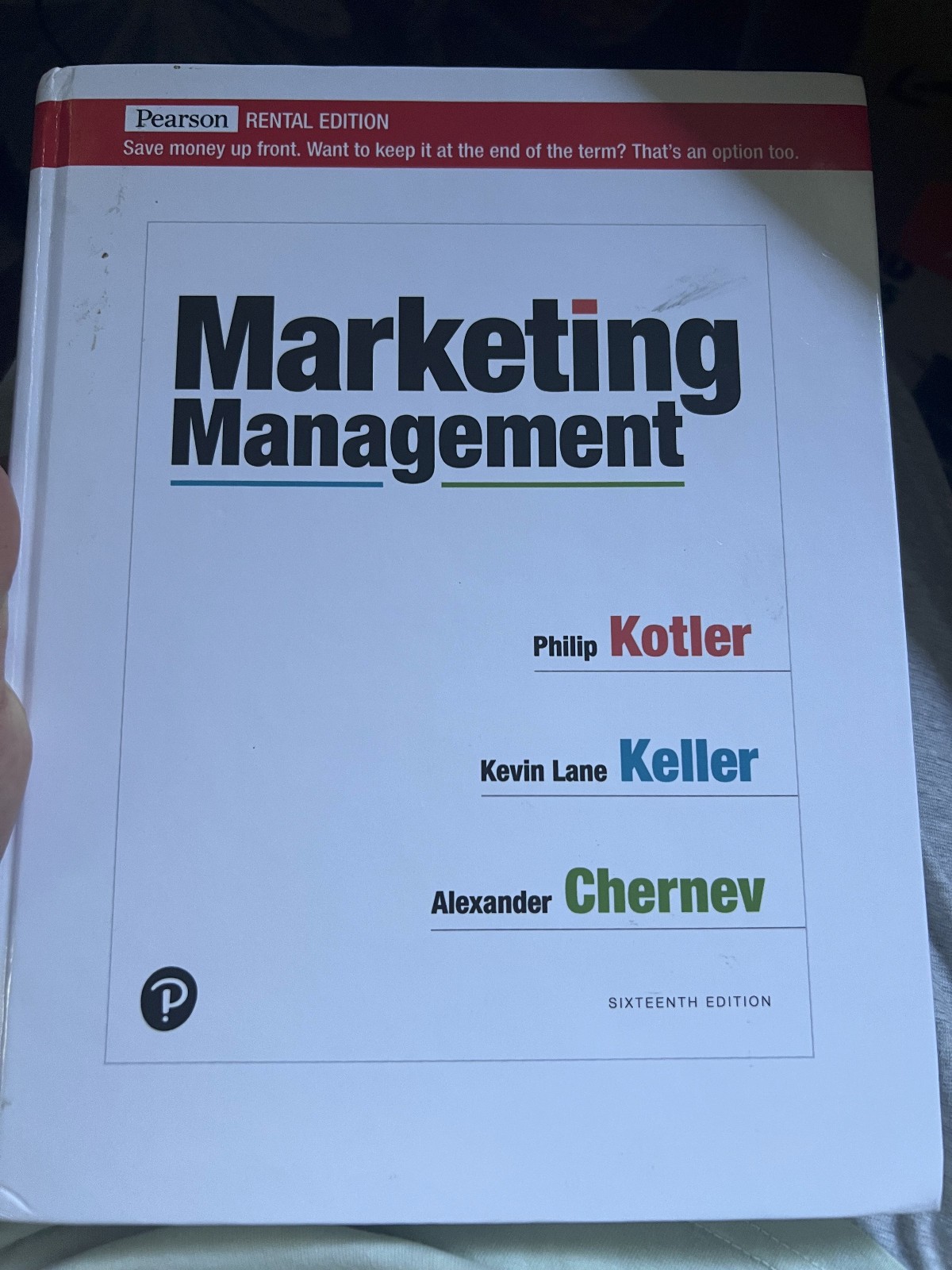 Marketing Management – Hardcover, by Kotler Philip; Keller [Rental Edition]