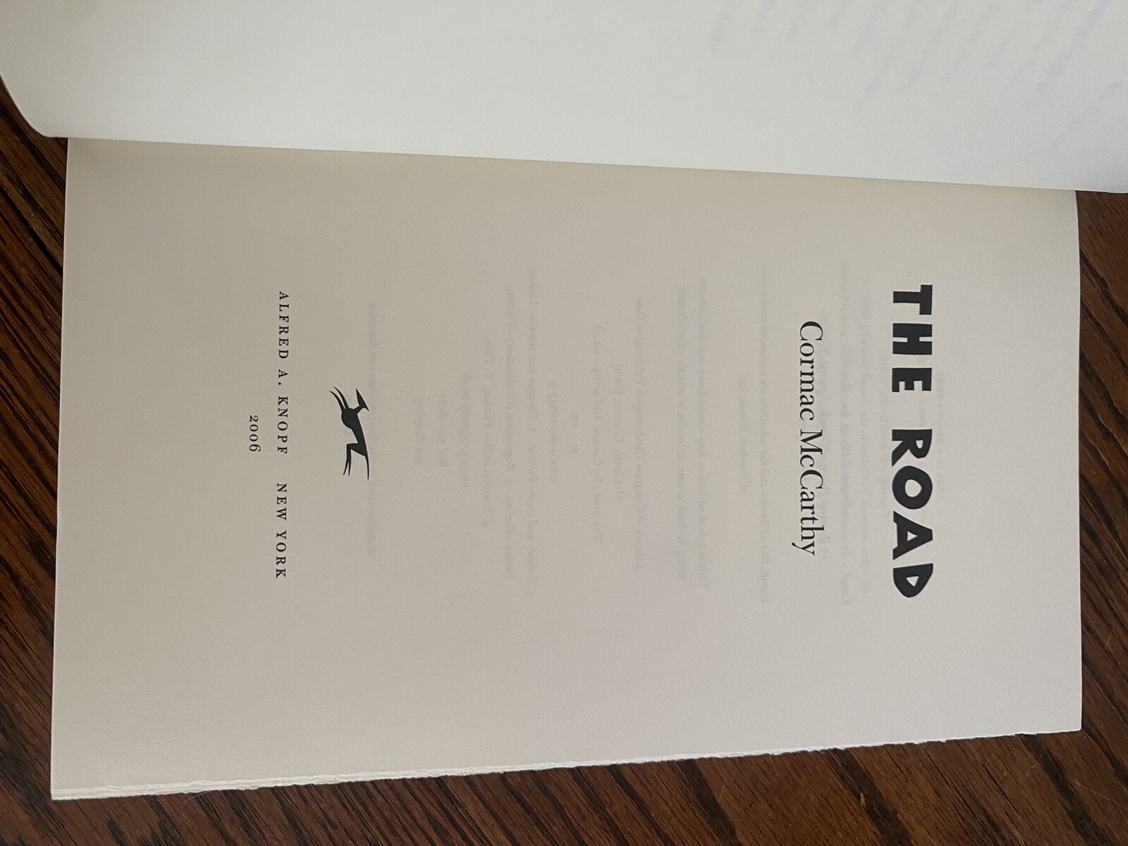 The Road by Cormac McCarthy (2006, Hardcover)