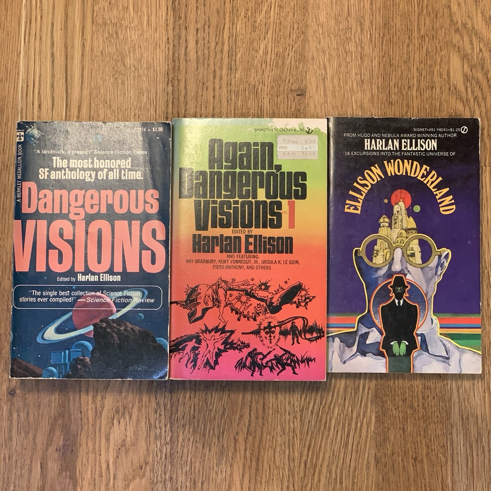 Harlan Ellison Mass Market Paperback LOT OF 3 – Vintage SF SHORT STORIES
