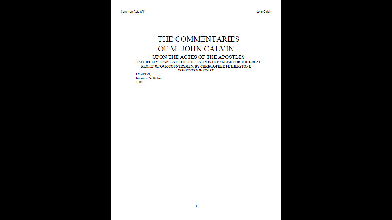 The Works of John Calvin – Bible Commentary Library (PDF E-Book Set) on CD-ROM